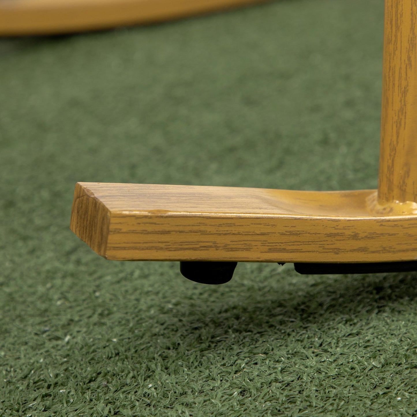 Garden furniture set, 2 rocking chairs & table, poly rattan