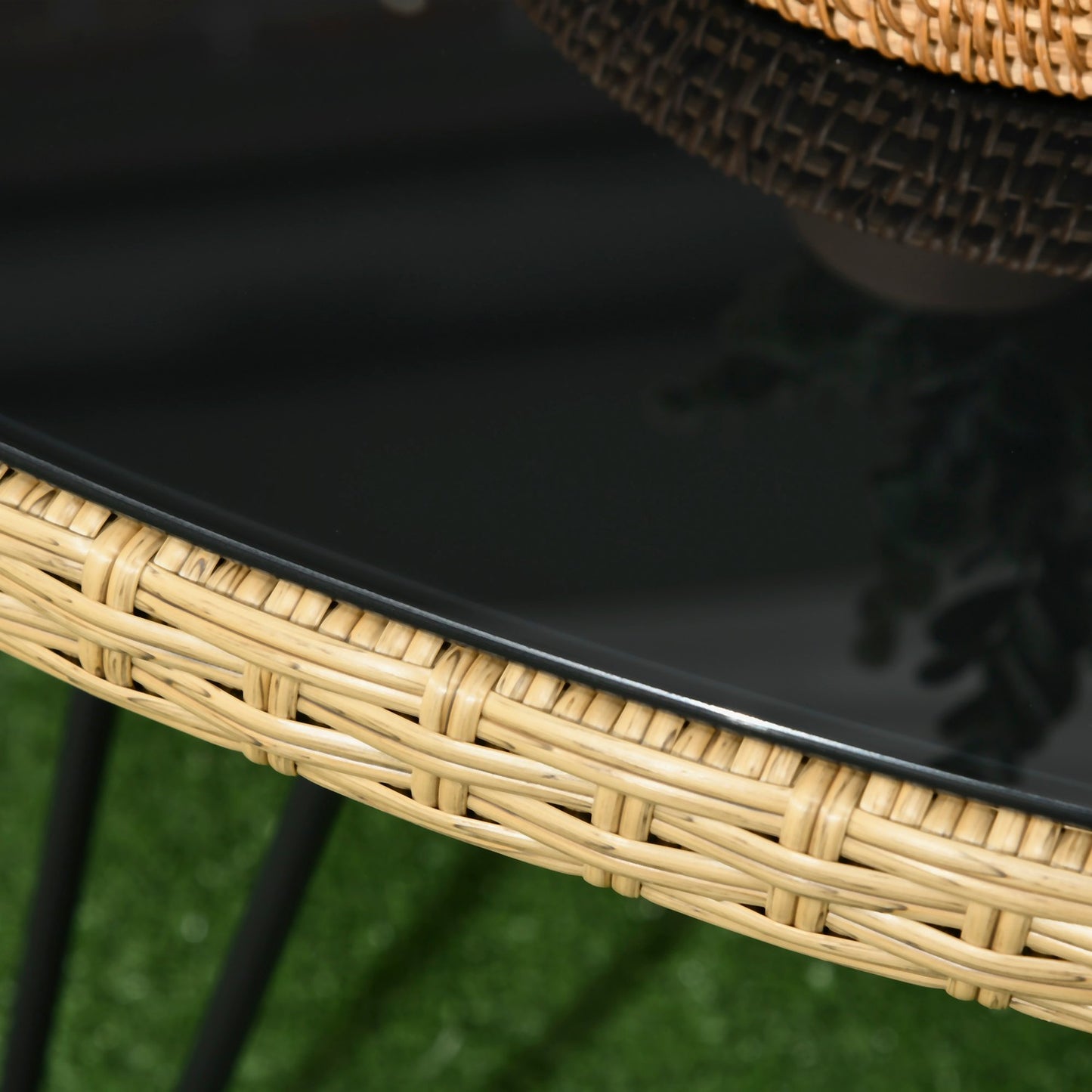 Outdoor furniture set with cushions - 4-piece lounge set