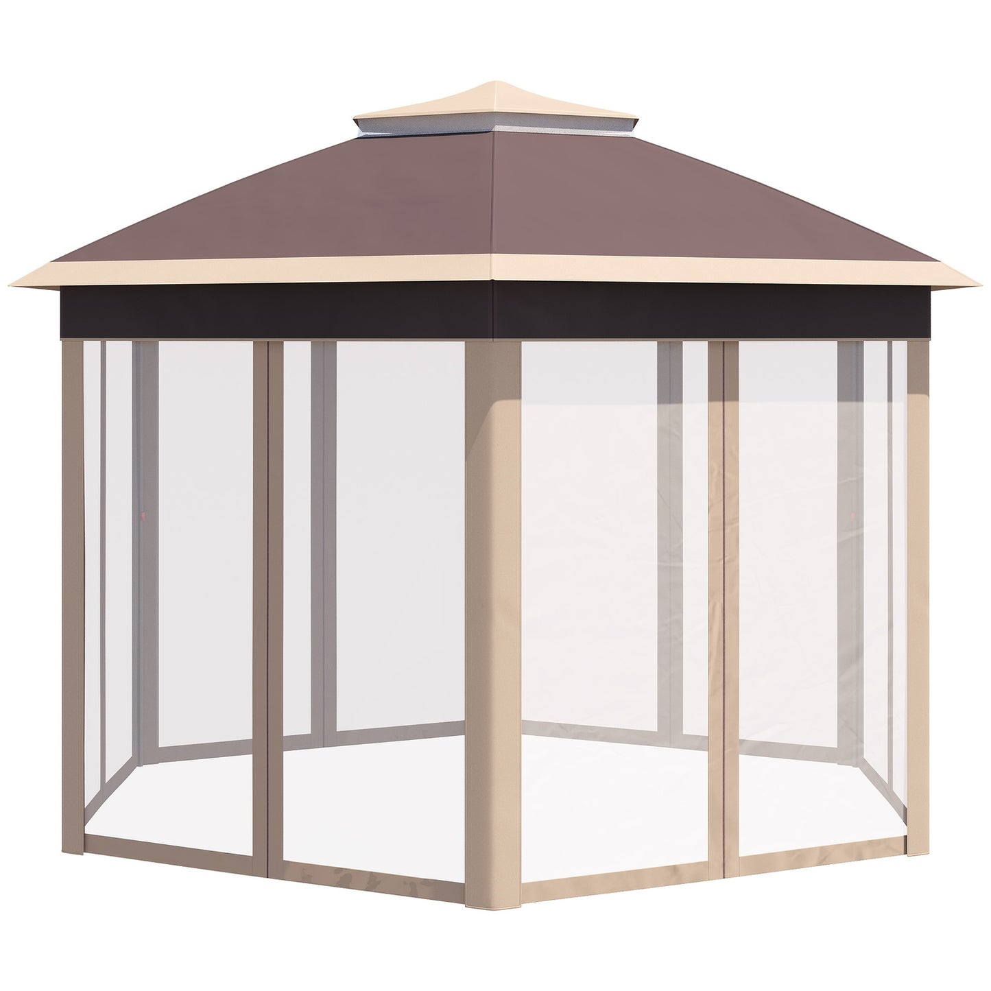 Hexagonal Pop-Up Garden Gazebo 4x4M with carrying bag