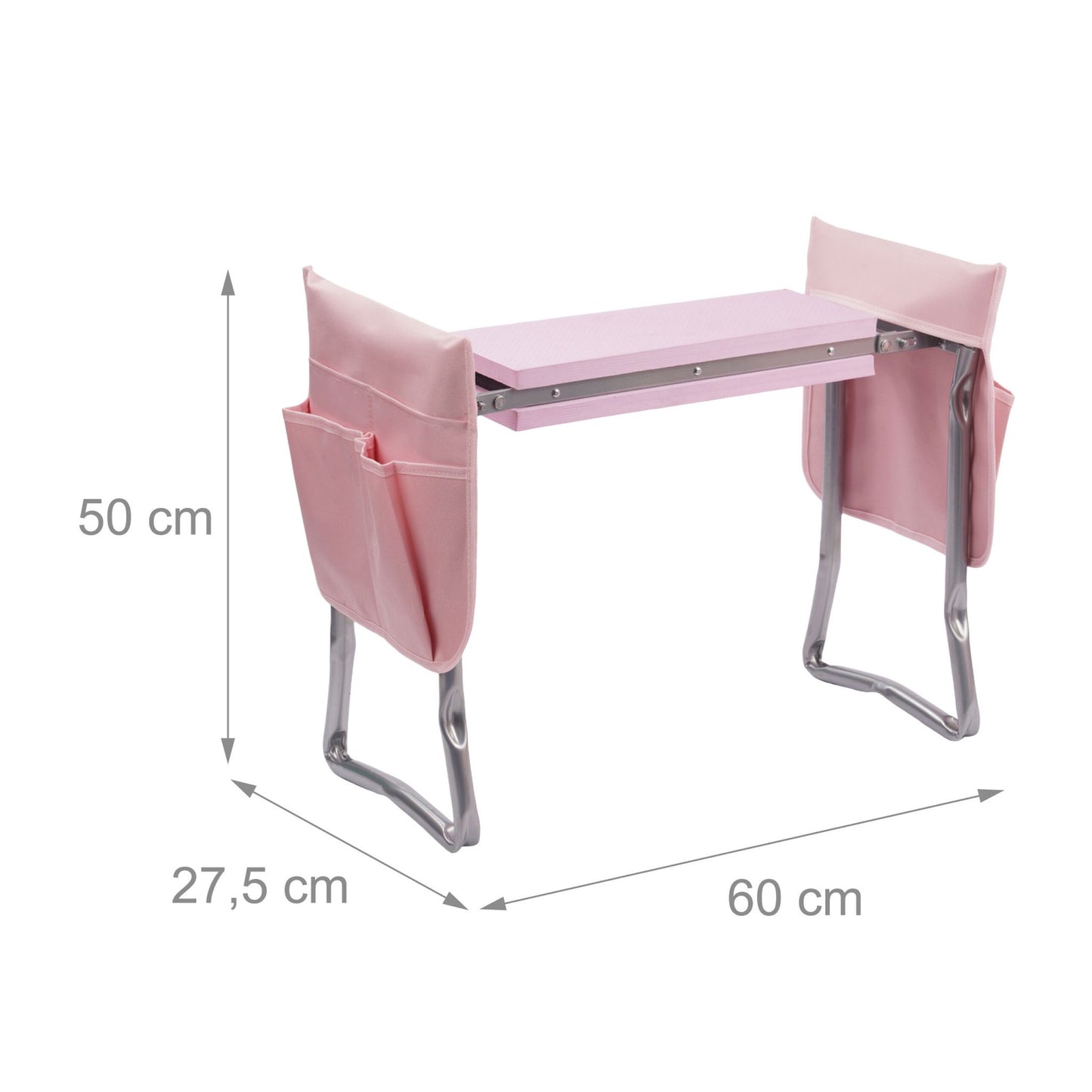 Garden Kneeler Bench with Pockets and Cushion