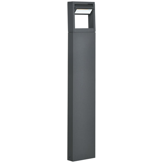 Outdoor garden bollard, warm LED, adjustable, IP65