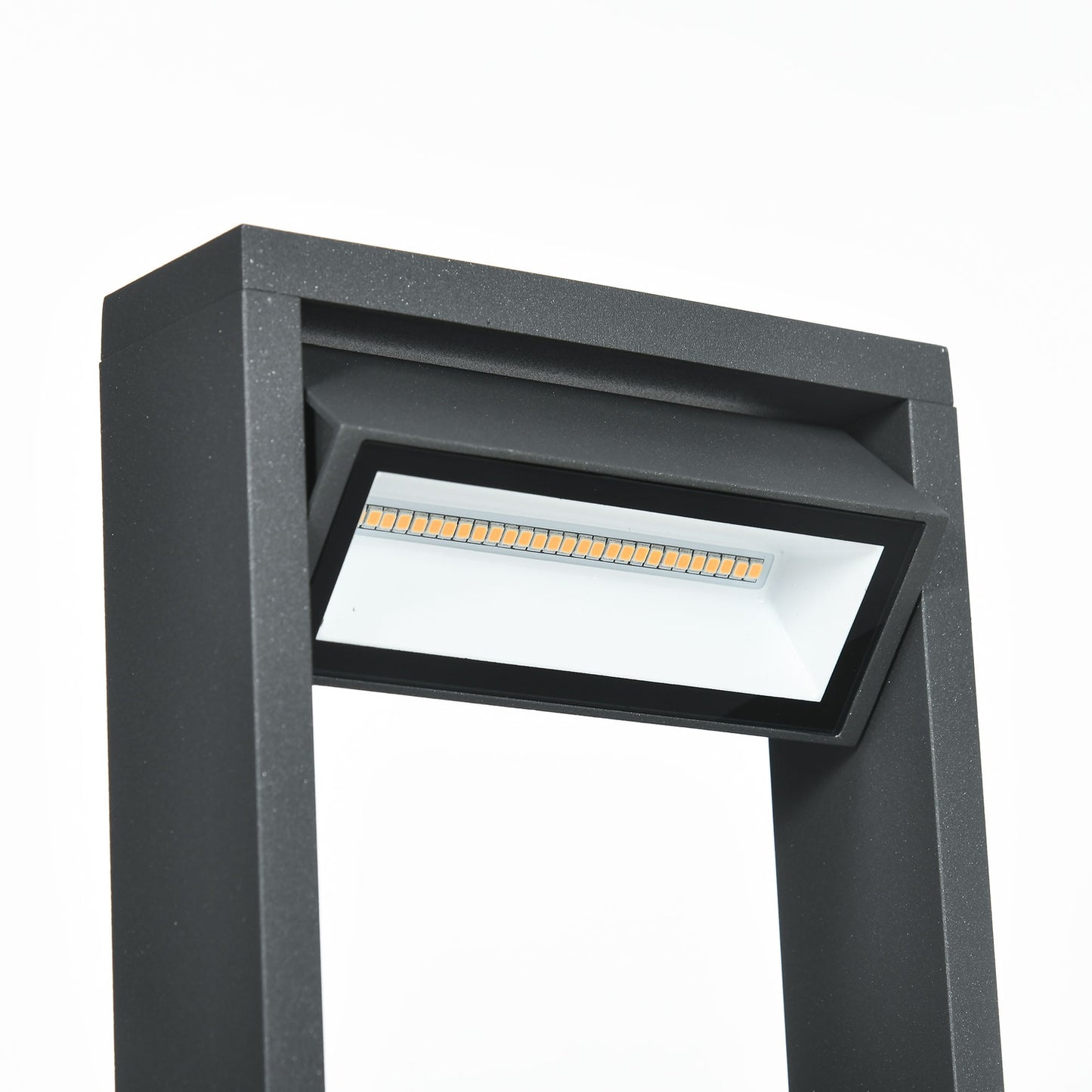 Outdoor garden bollard, warm LED, adjustable, IP65