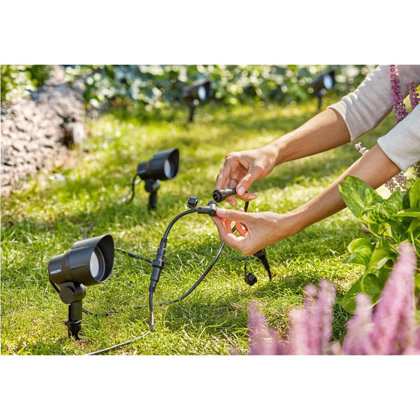 GardenLink Starter kit Spotlight Warm white 600 lm 1-pack Black
