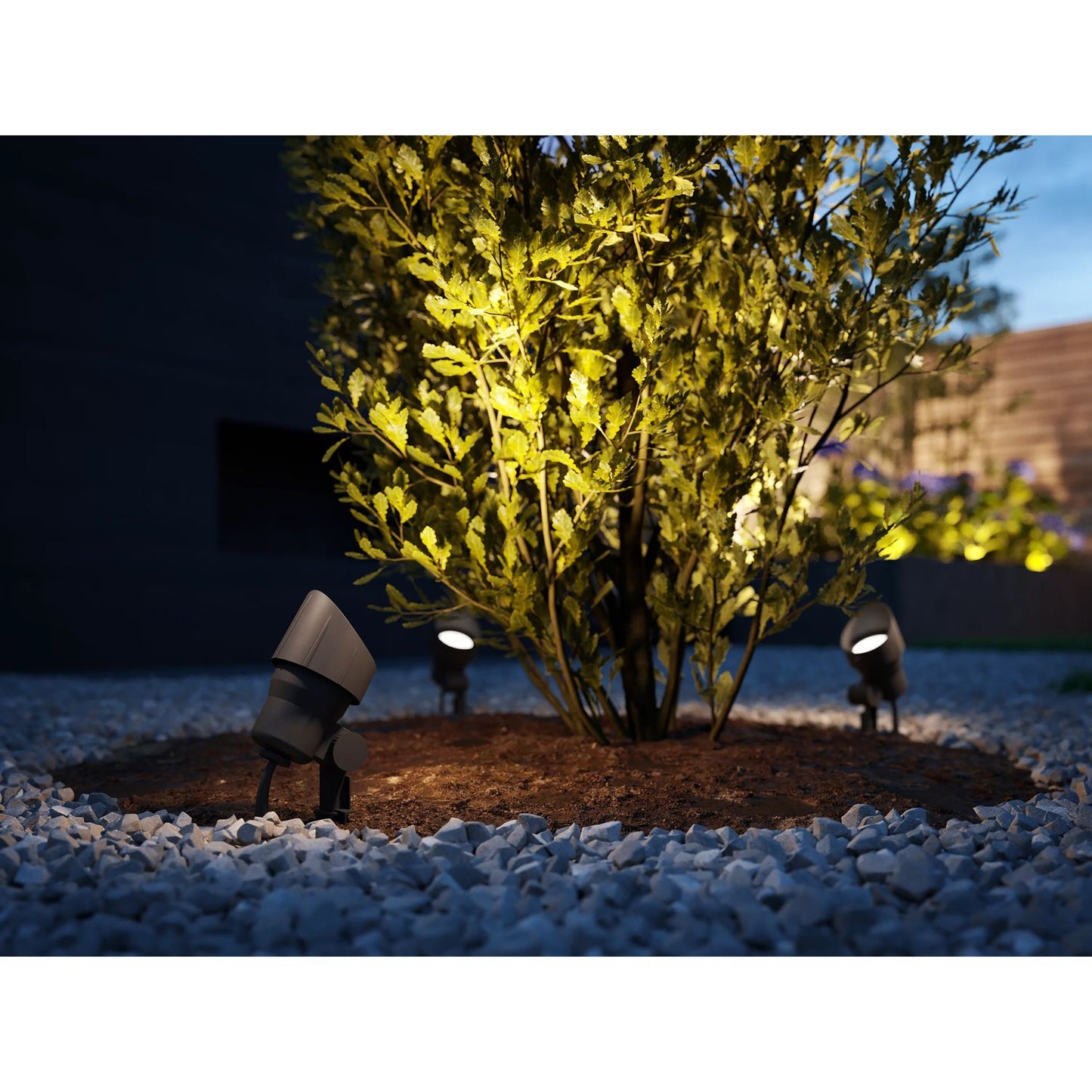 GardenLink Starter kit Spotlight Warm white 600 lm 3-pack Black