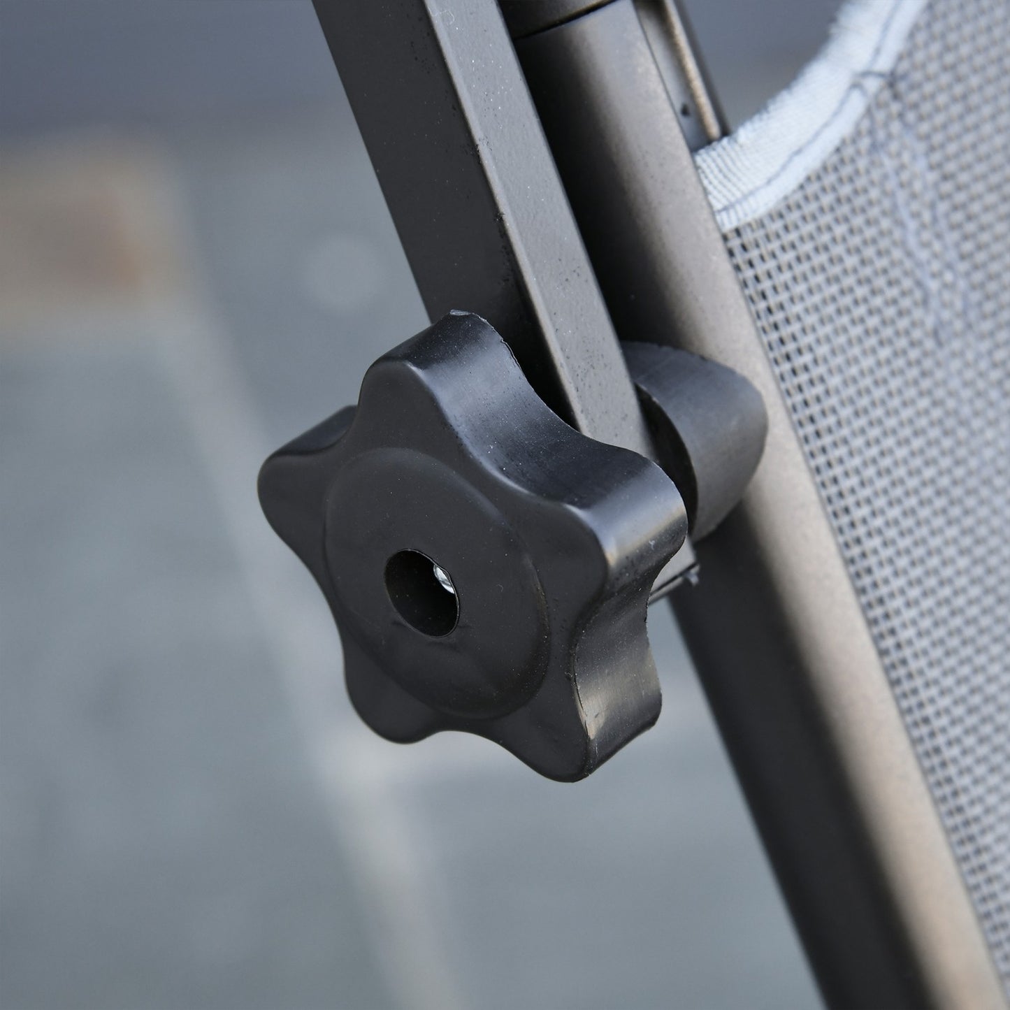 Adjustable aluminum garden chair, ergonomic and foldable