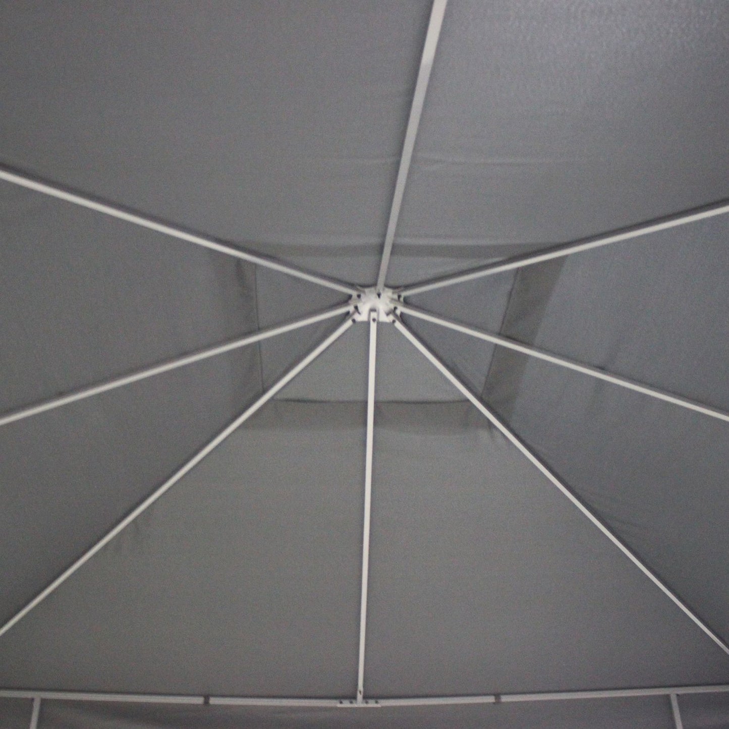 Garden pavilion tent 3x3M, Steel frame, Gray Polyester