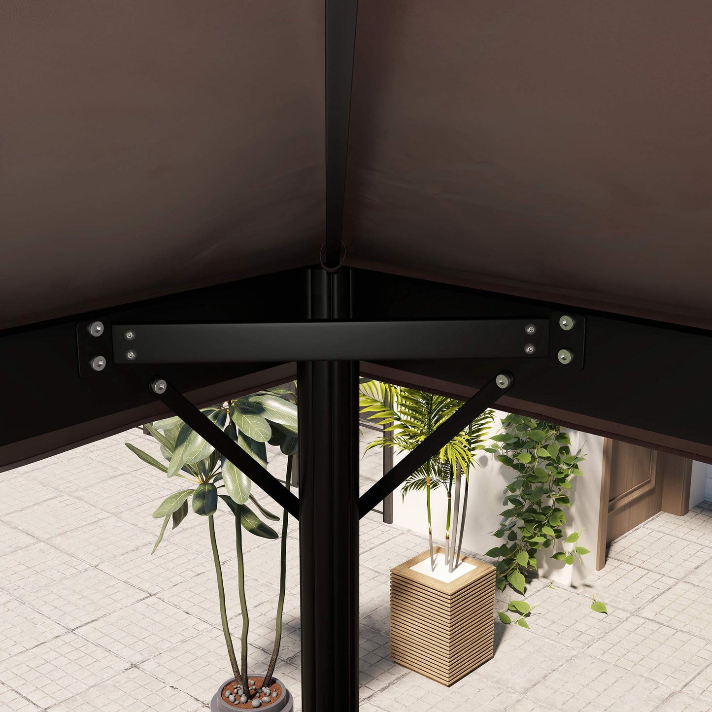 Garden Pavilion Cover 3x4 m, 2-Layer Oxford Fabric