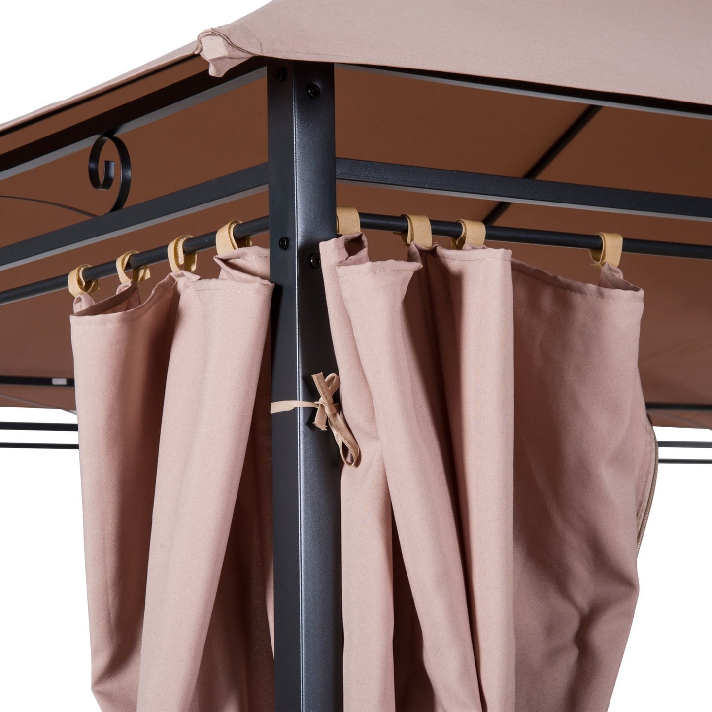 Garden Pavilion Party Tent, Double Roof, 3x4M Khaki