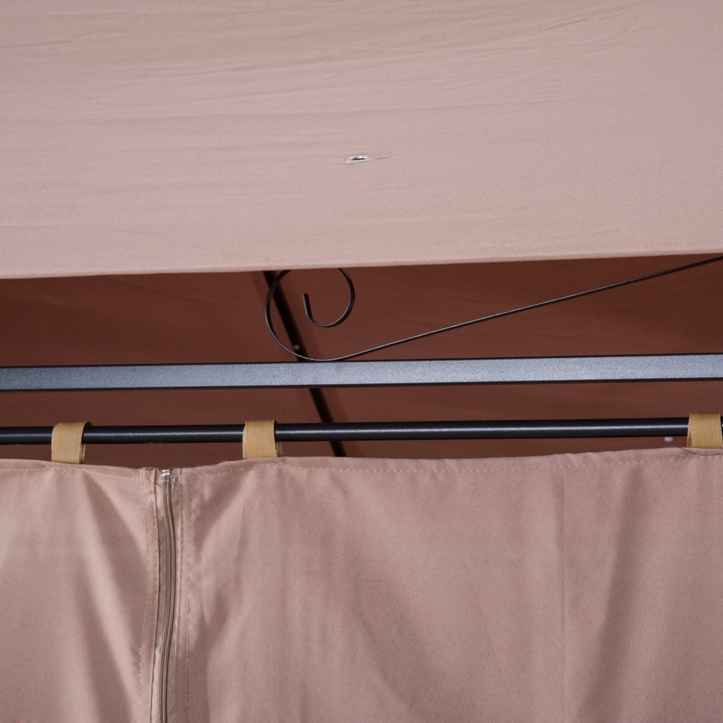 Garden Pavilion Party Tent, Double Roof, 3x4M Khaki