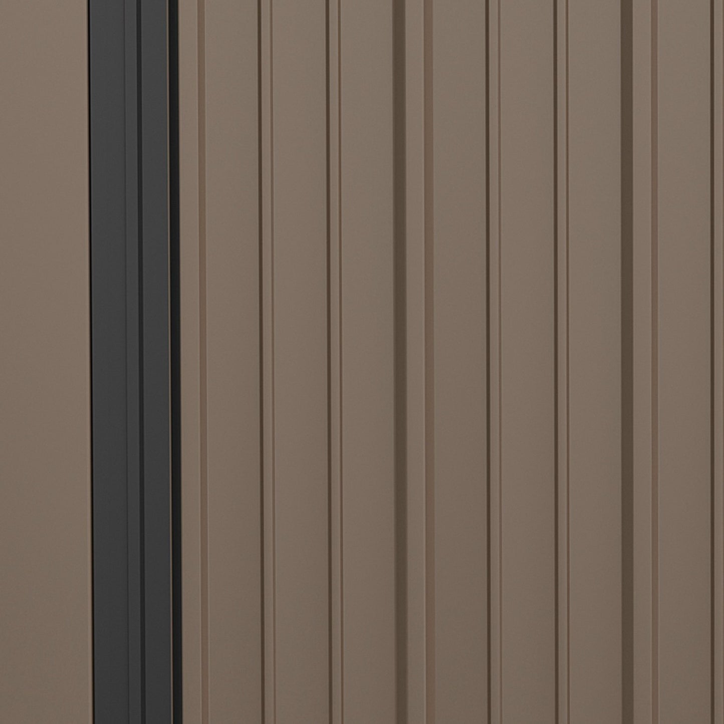 Garden shed 1.34m² Nice roof, galvanized steel Brown