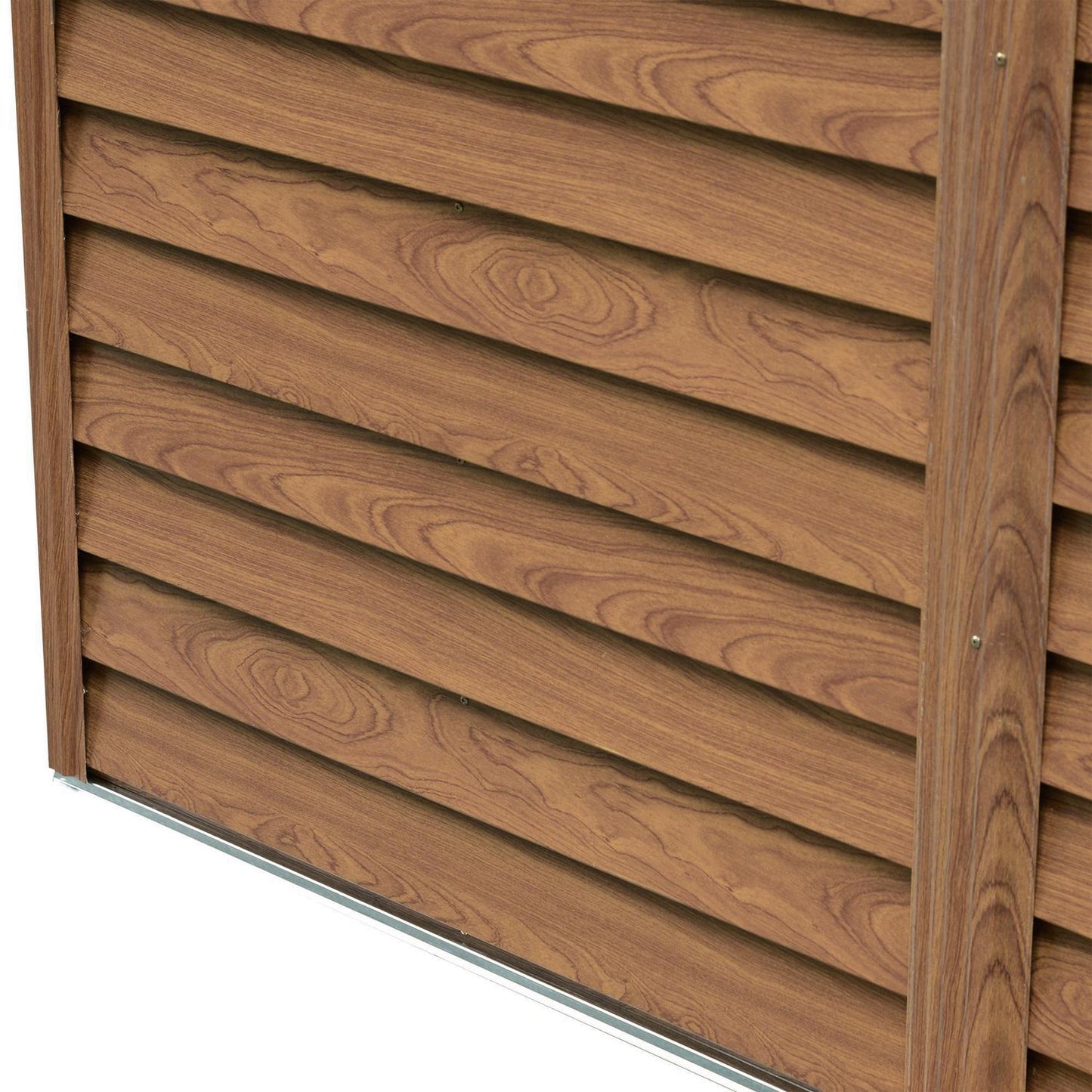 Outdoor garden tool shed, Wood Grain Look, 152x236x209 cm