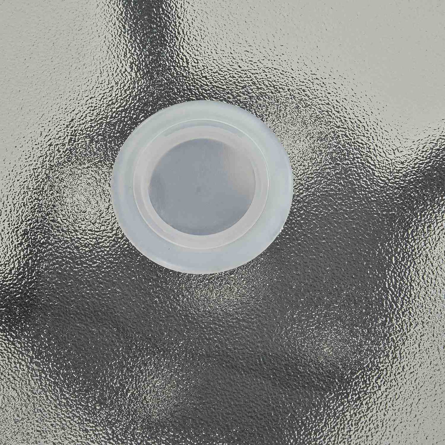 Black bistro table - Tempered glass top, 80 cm diameter