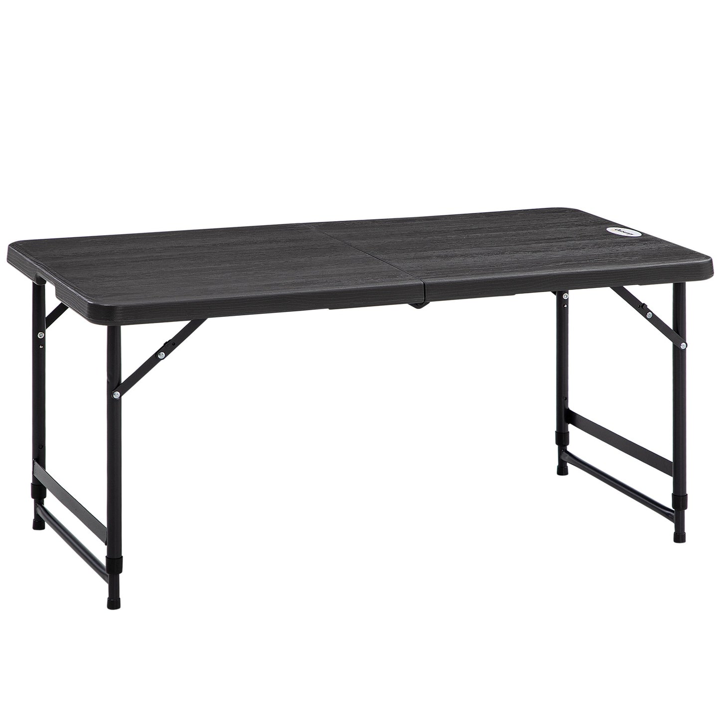 Height adjustable folding garden table - Steel frame, 4 seats