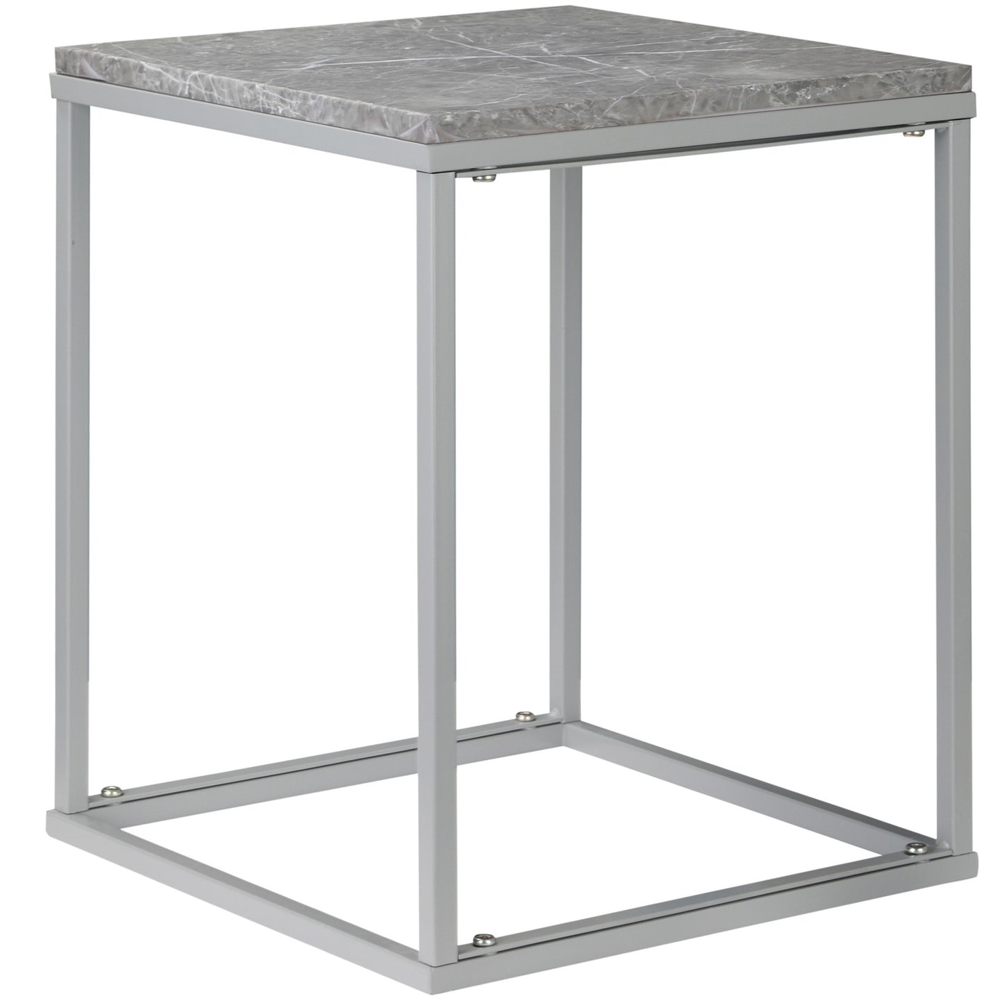 Outdoor Indoor Metal Stand Garden Coffee Table, 40x40x50 cm