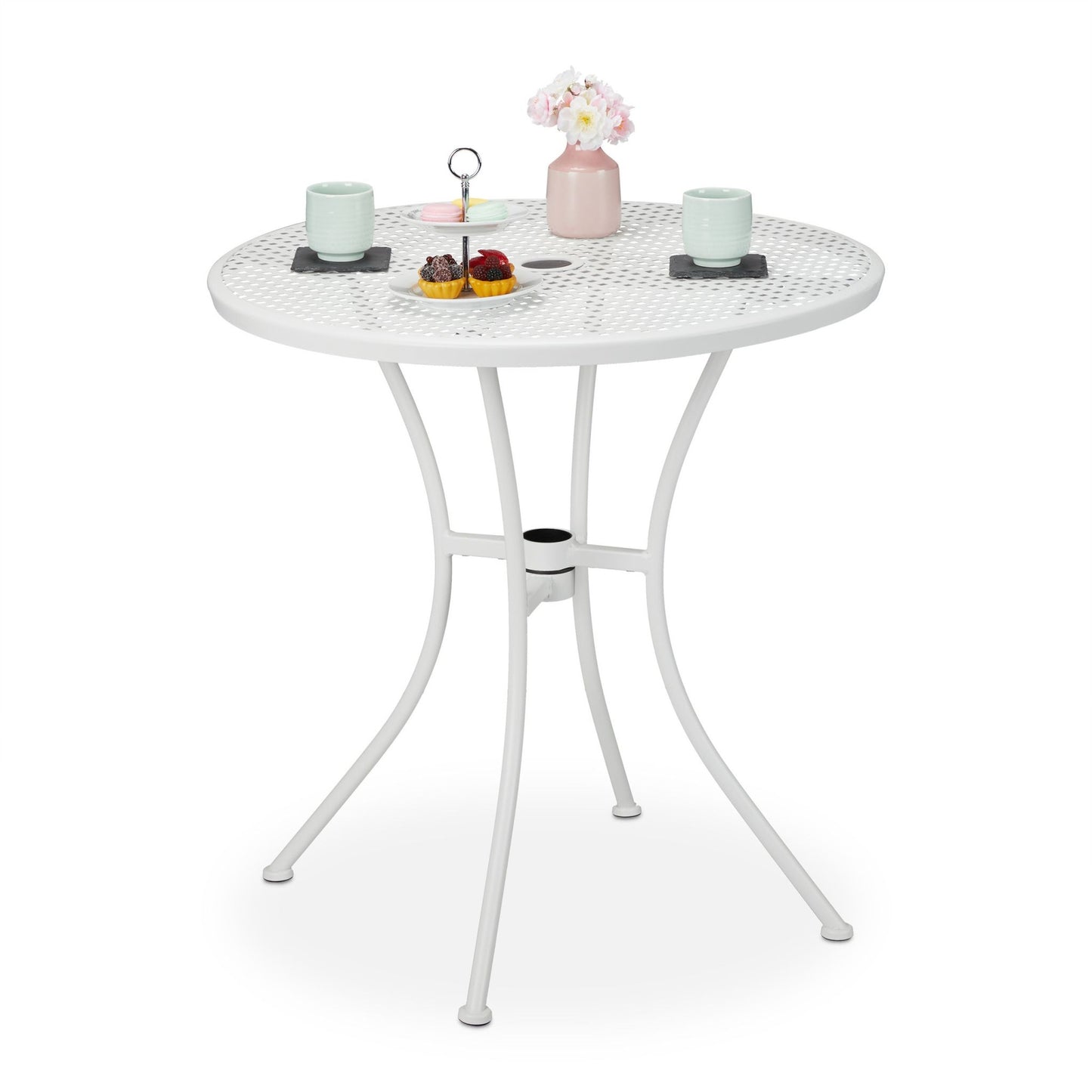 Garden Table with Umbrella Hole