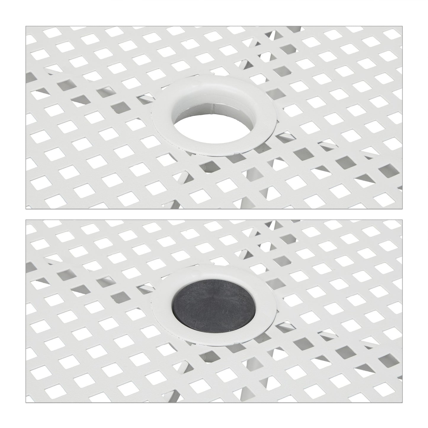 Garden Table with Umbrella Hole
