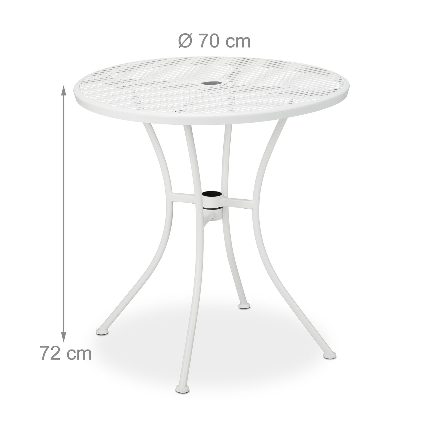 Garden Table with Umbrella Hole