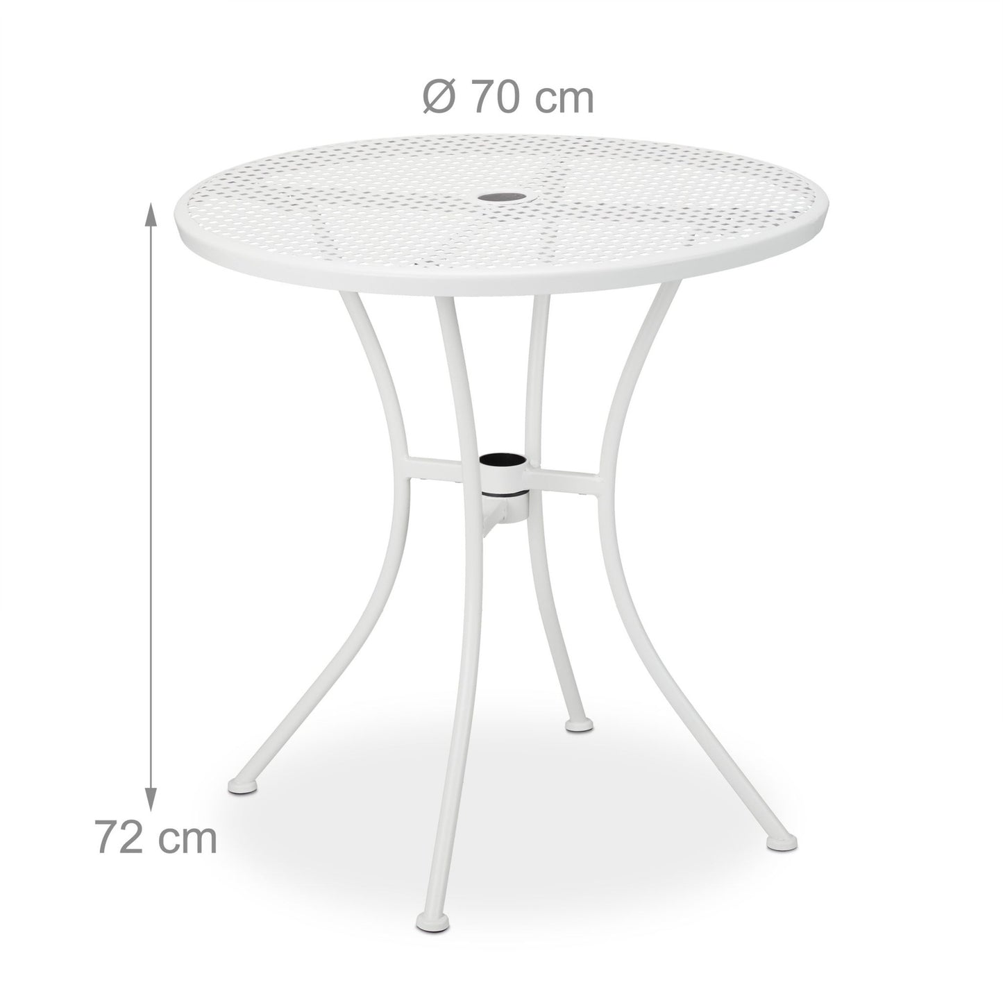 Garden Table with Umbrella Hole