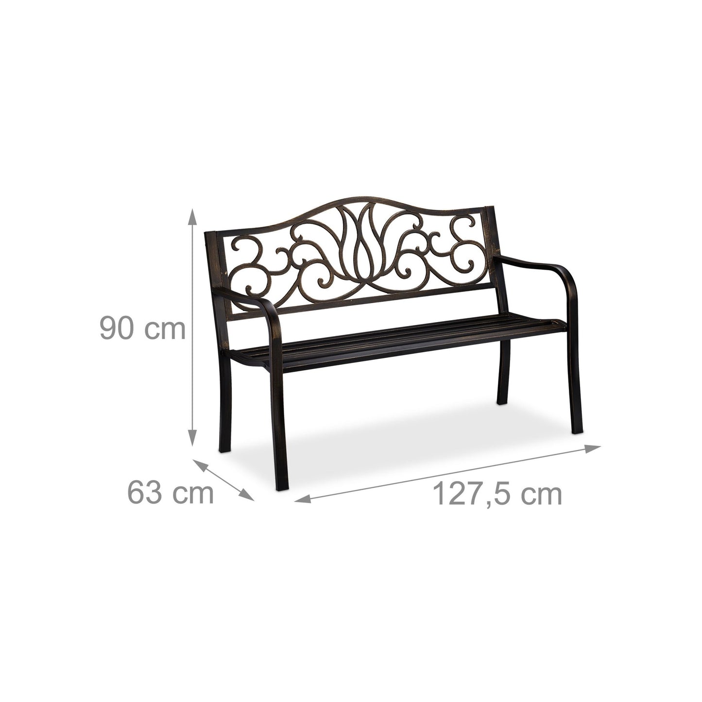 Garden bench in antique style
