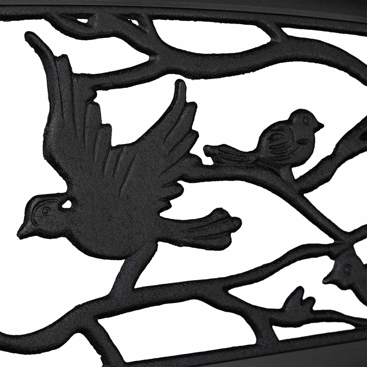 Garden bench in bird design