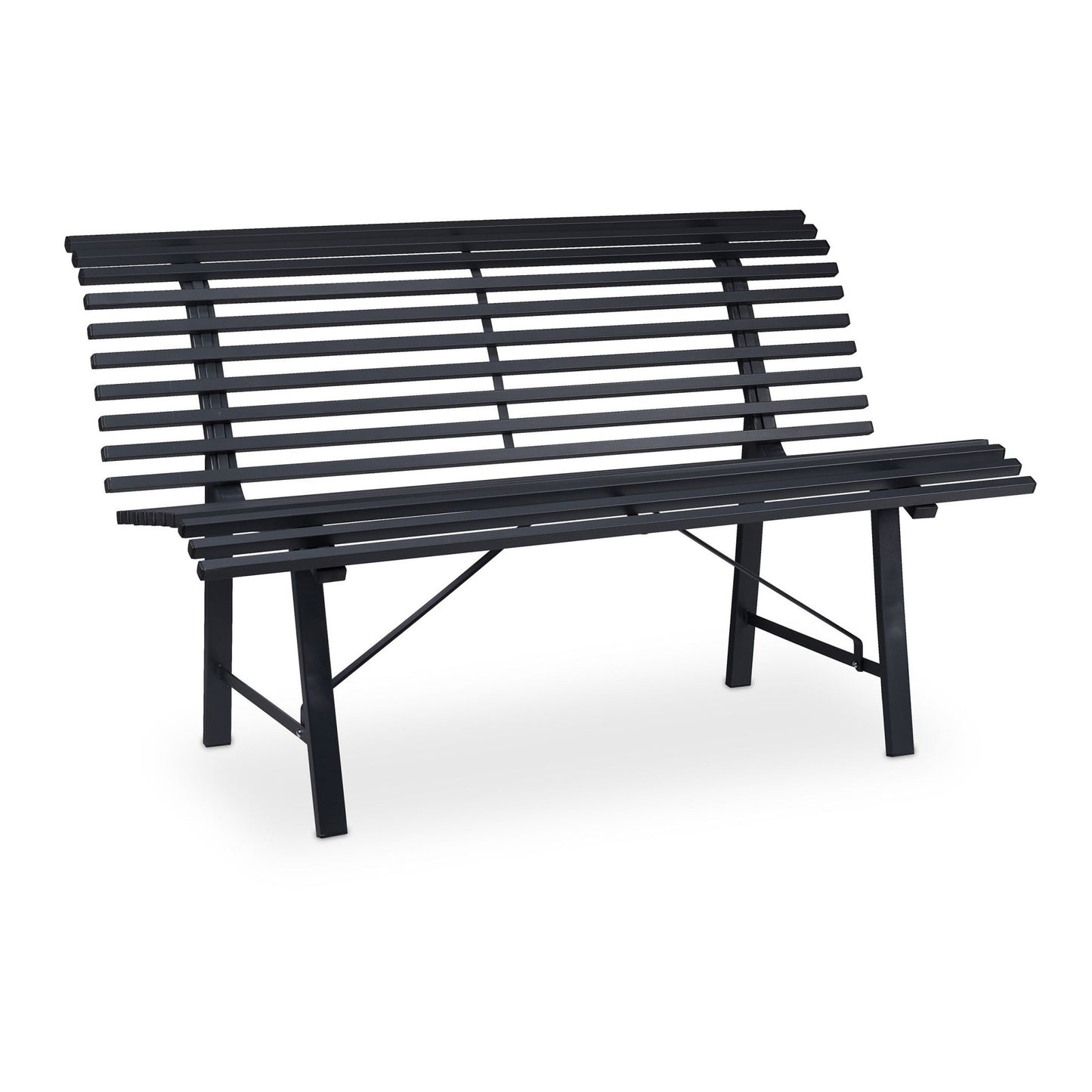Garden bench in steel, anthracite