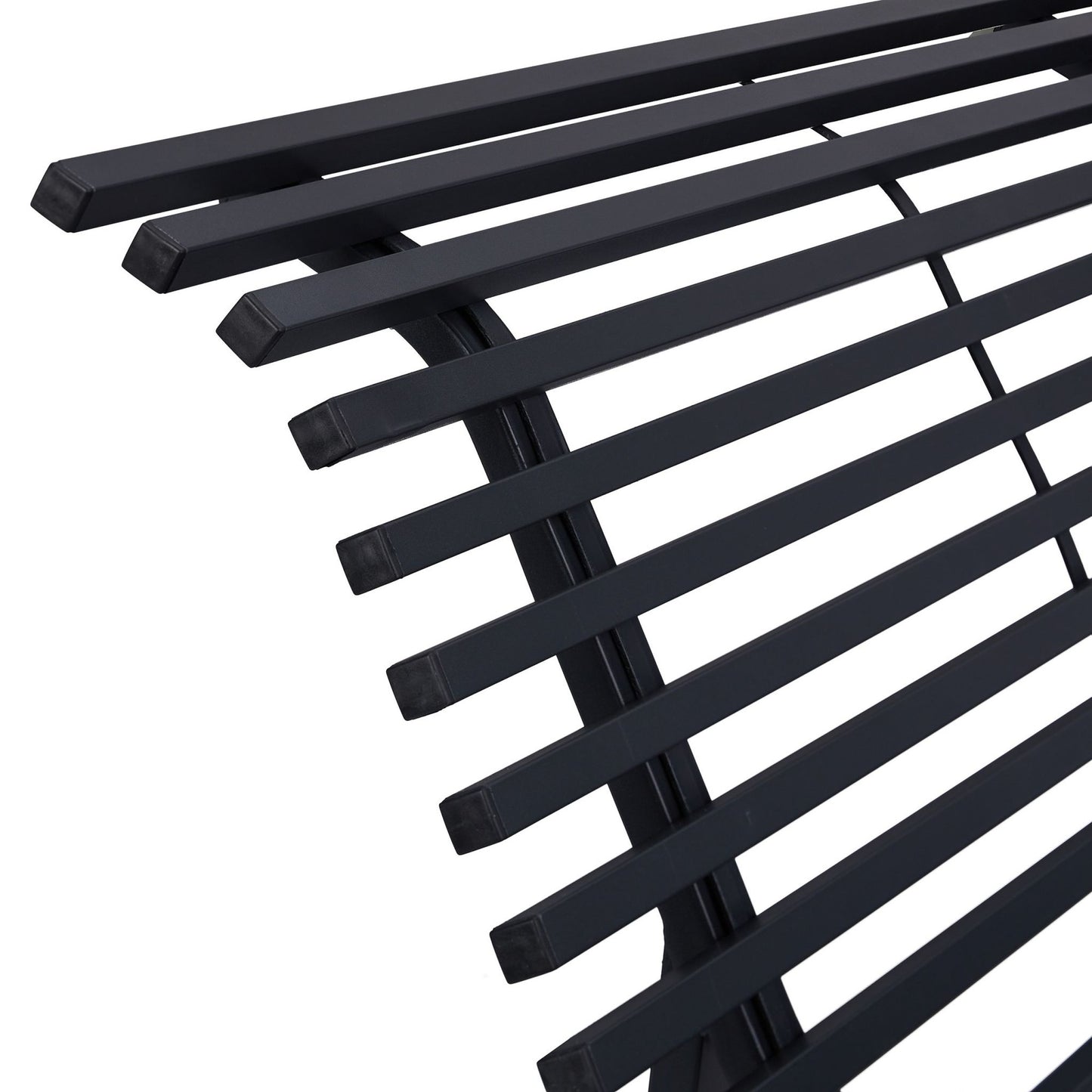 Garden bench in steel, anthracite