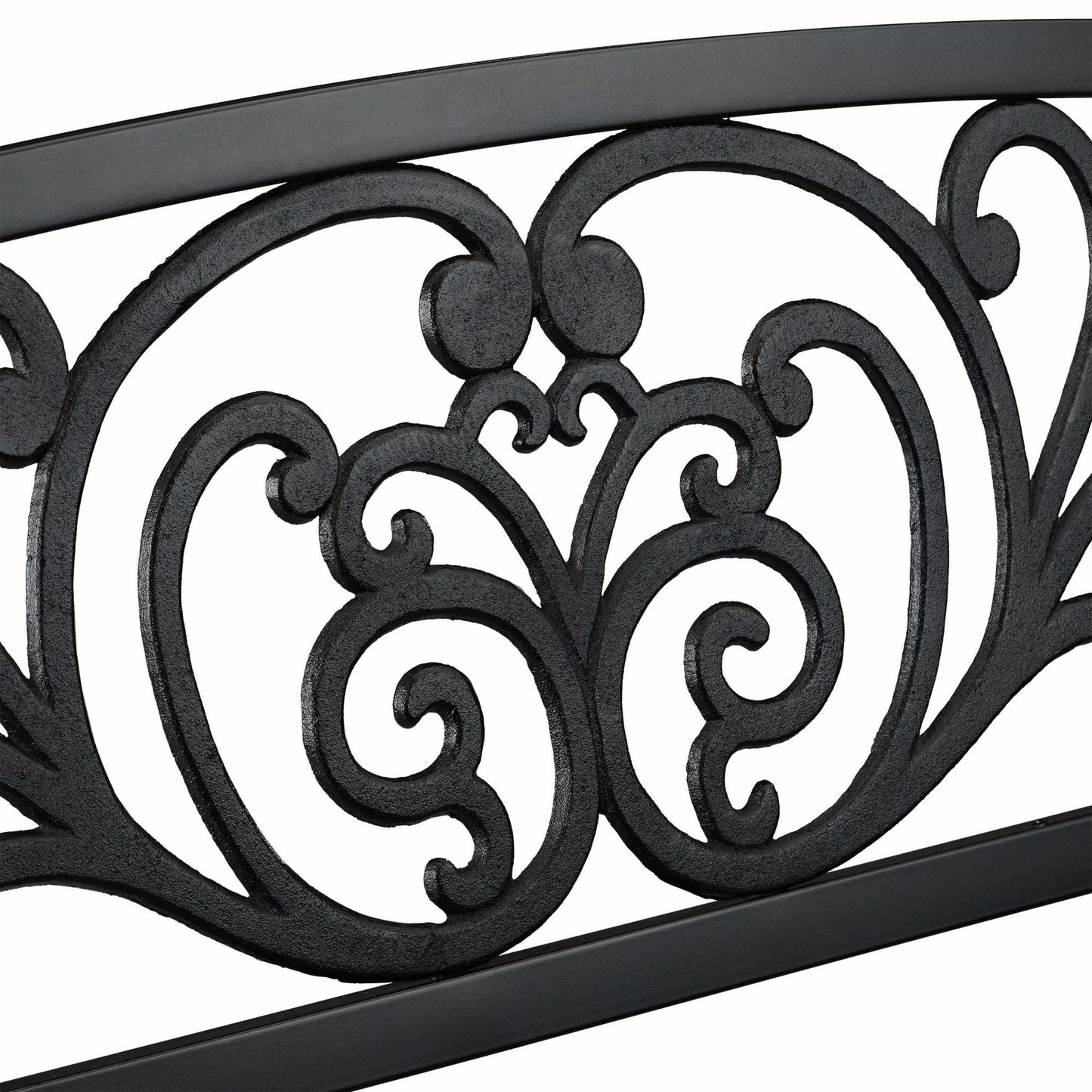 Garden bench metal ornament