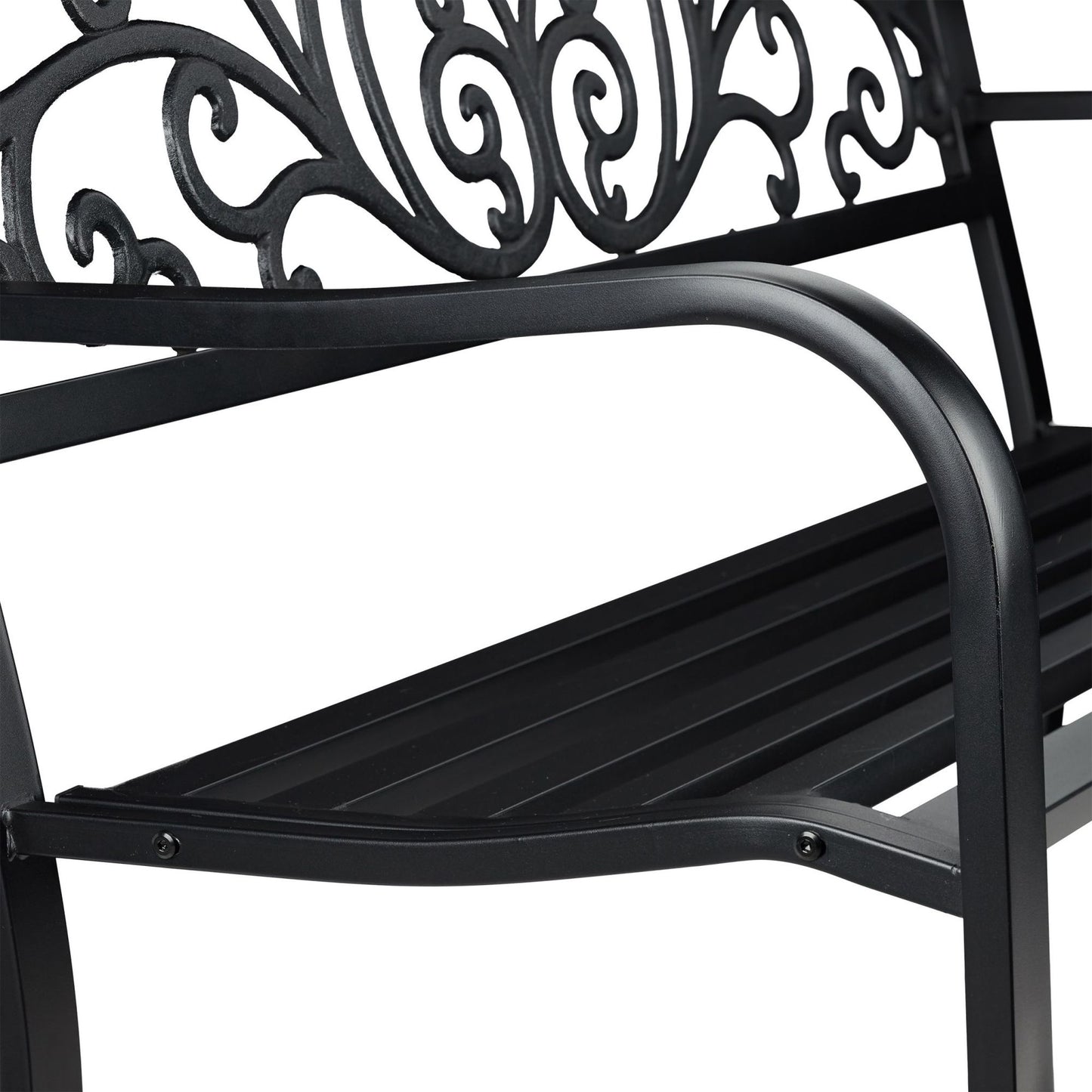 Garden bench metal ornament