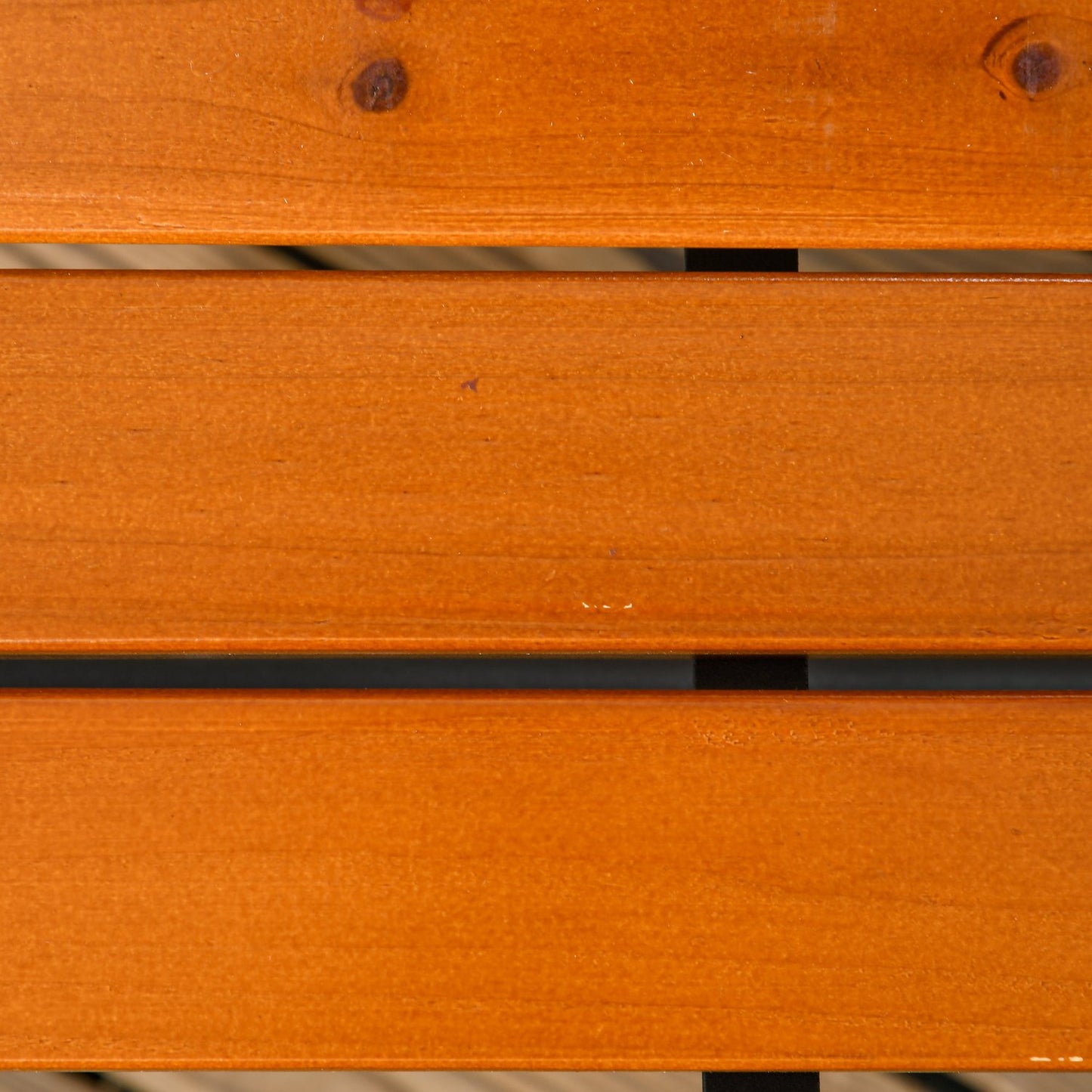 Garden bench in teak with armrests, weatherproof, 2-seater