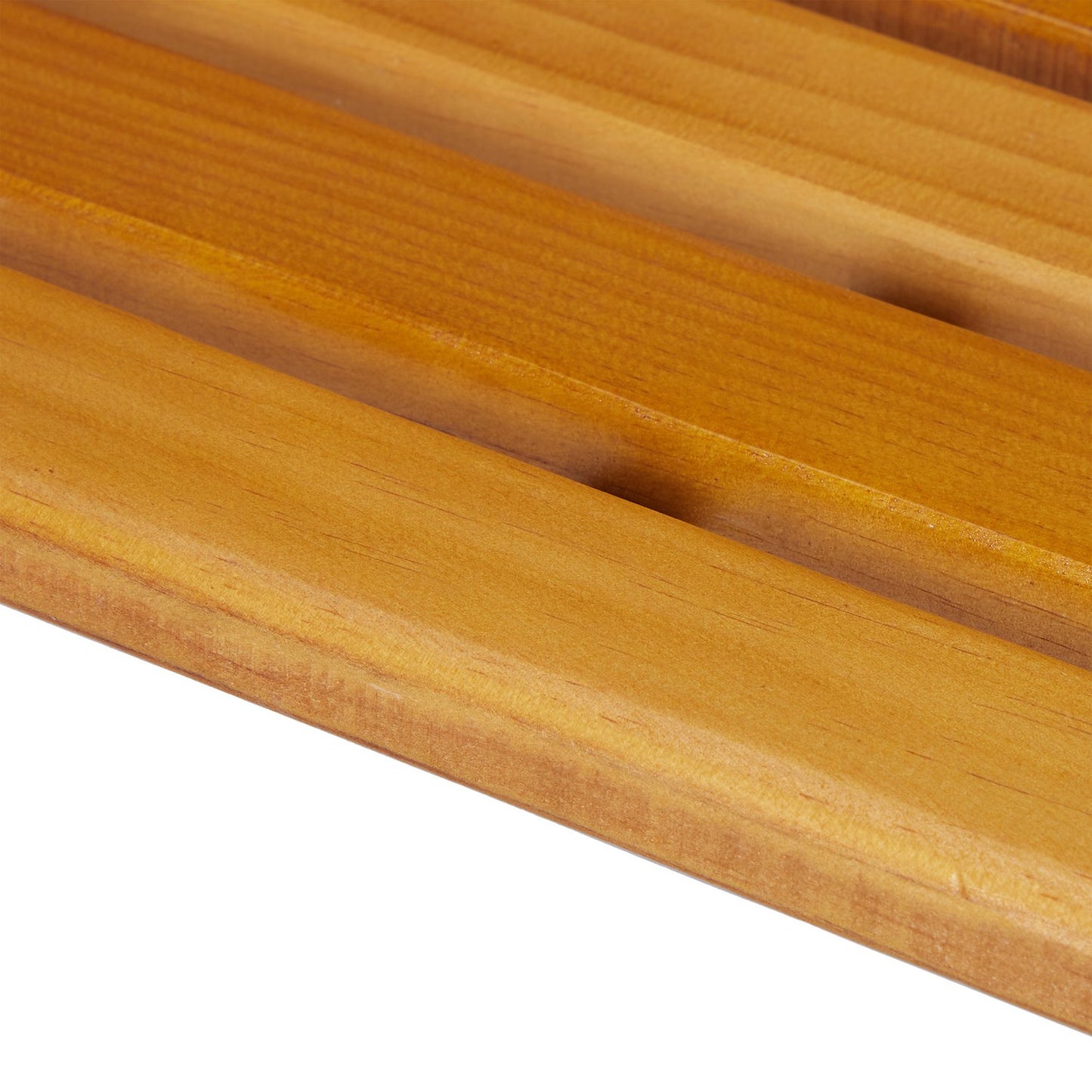Garden bench steel frame & natural wood