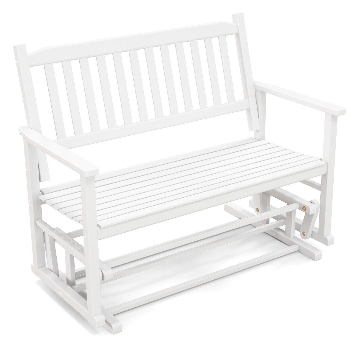 Garden bench with gentle gliding movement. Weatherproof swing bench can hold up to 225 kg