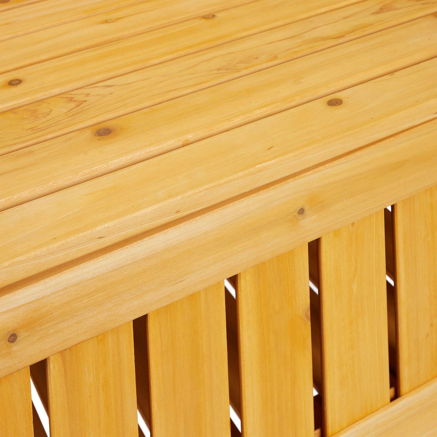 Garden bench with storage