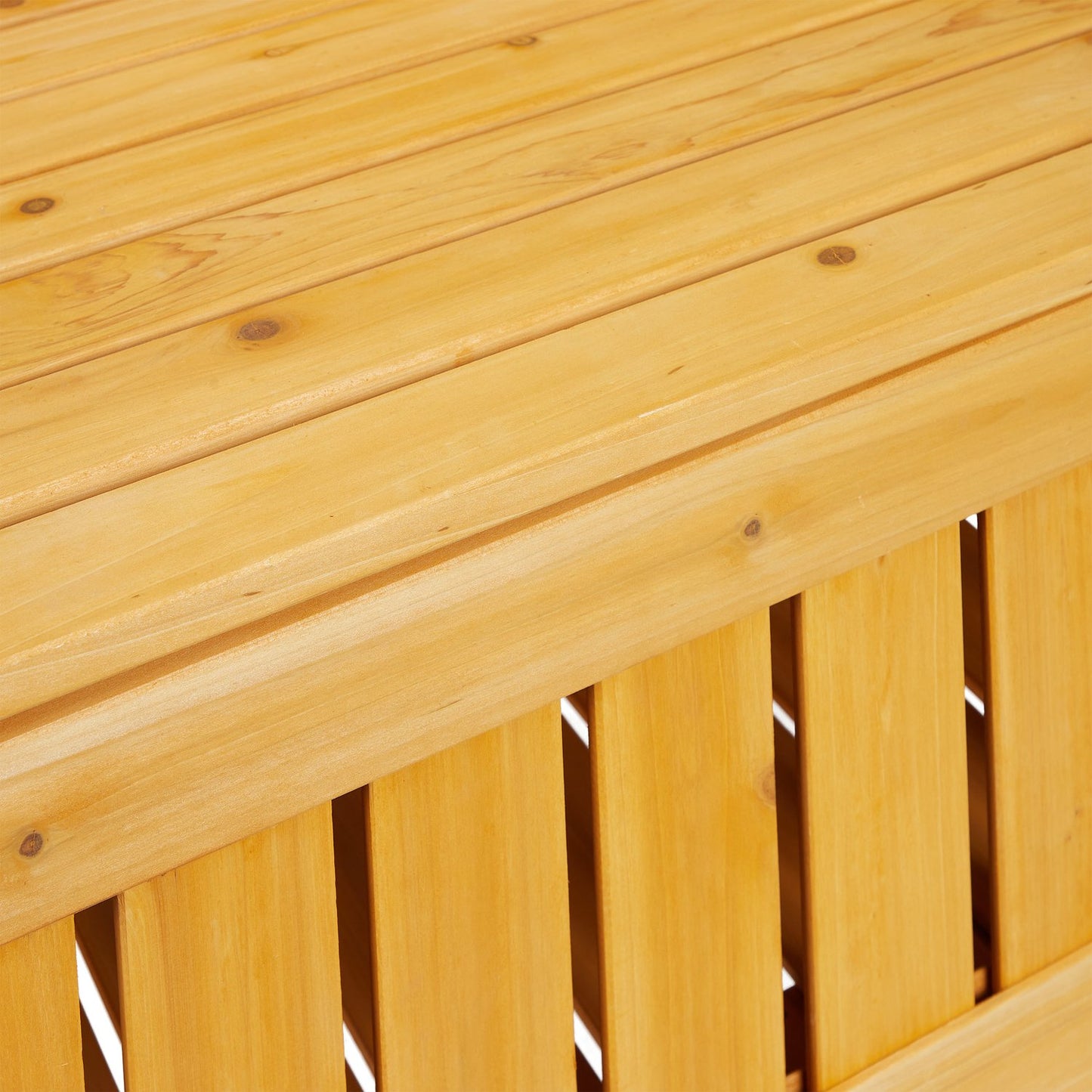 Garden bench with storage