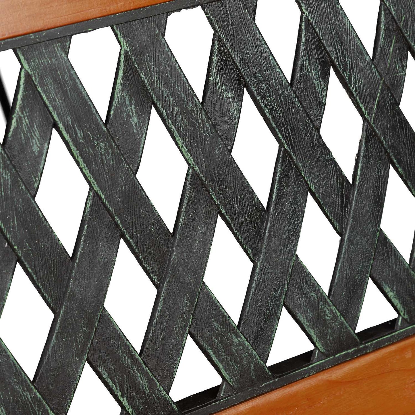 Garden bench wood & cast iron