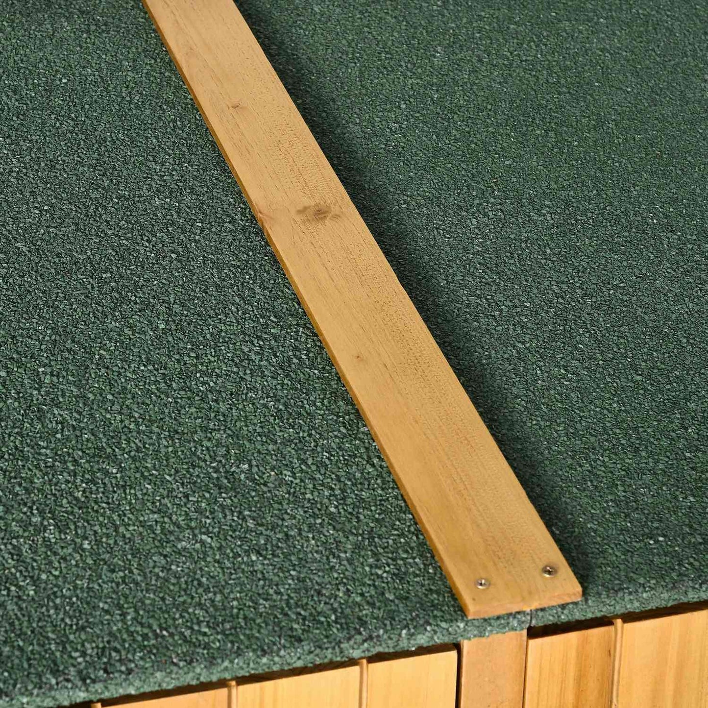 Garden storage cabinet, spruce, asphalt roof, 140x75x157 cm