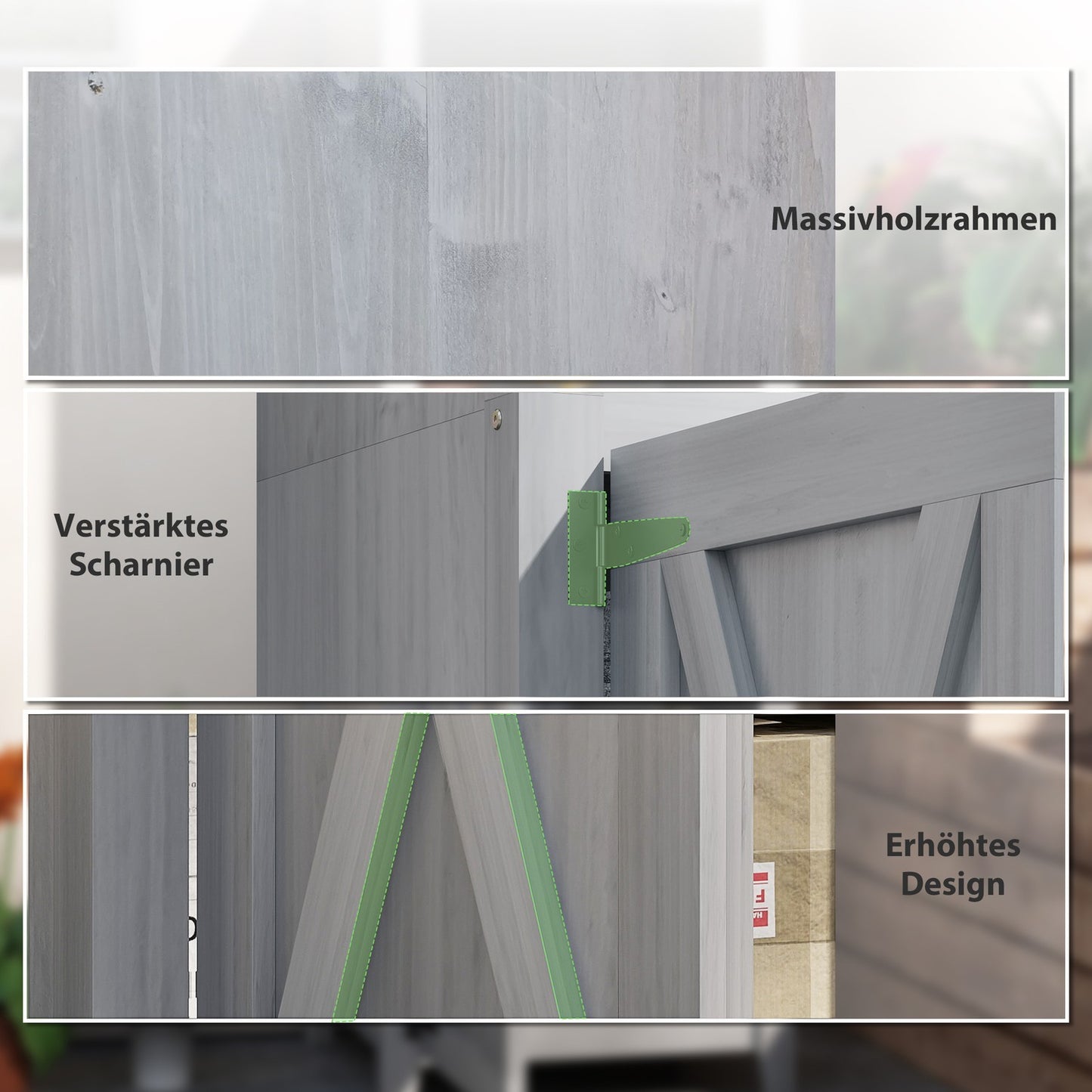 Weatherproof Garden Cabinet, Lockable, 60x60x160cm