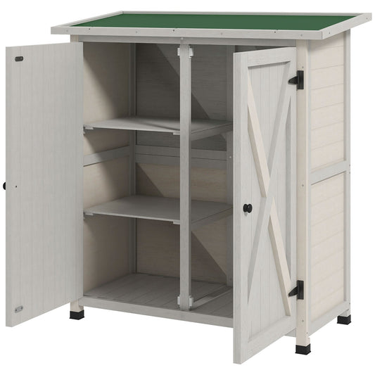 Weatherproof Garden Shed, Double Door, Asphalt Roof