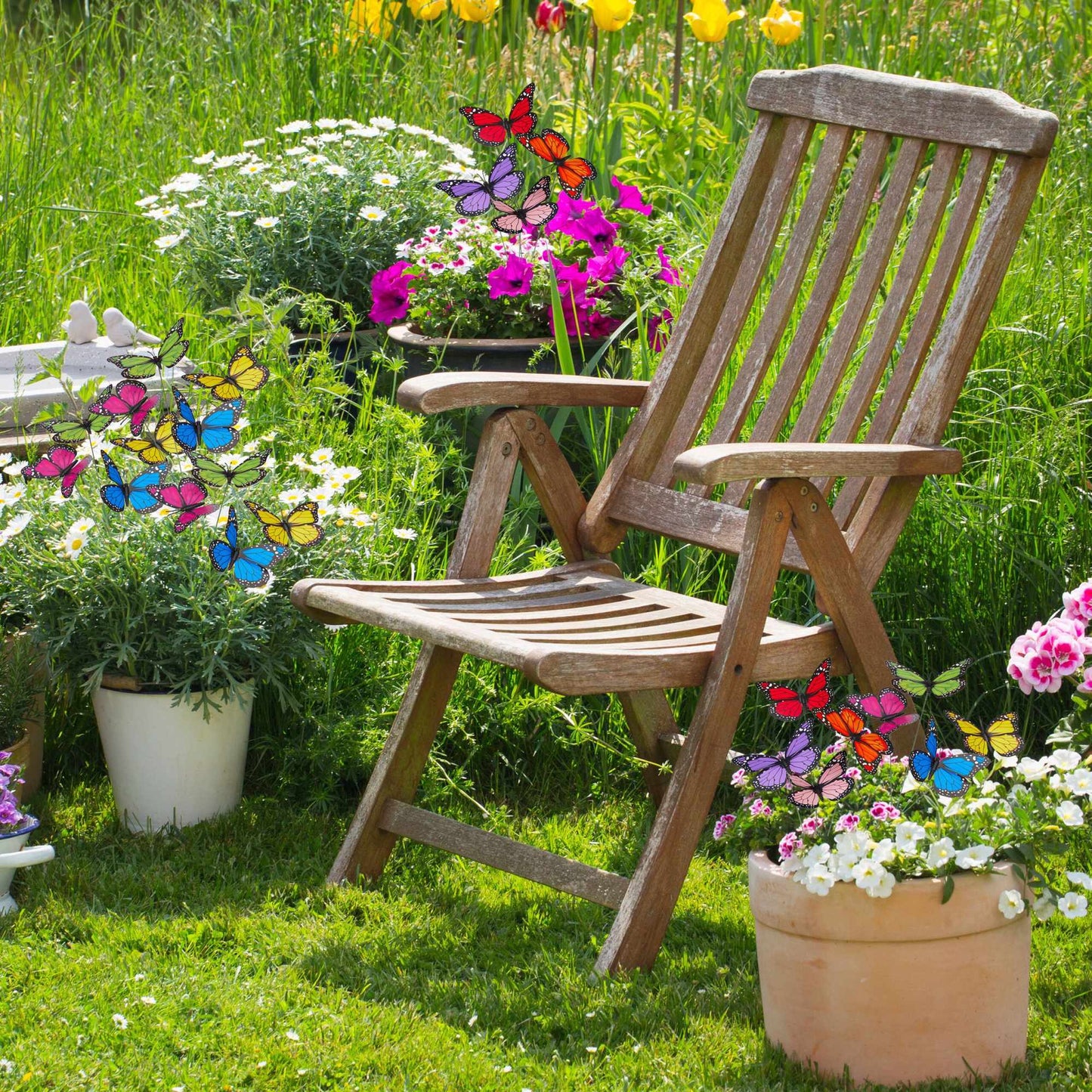 Garden decoration butterfly set of 72