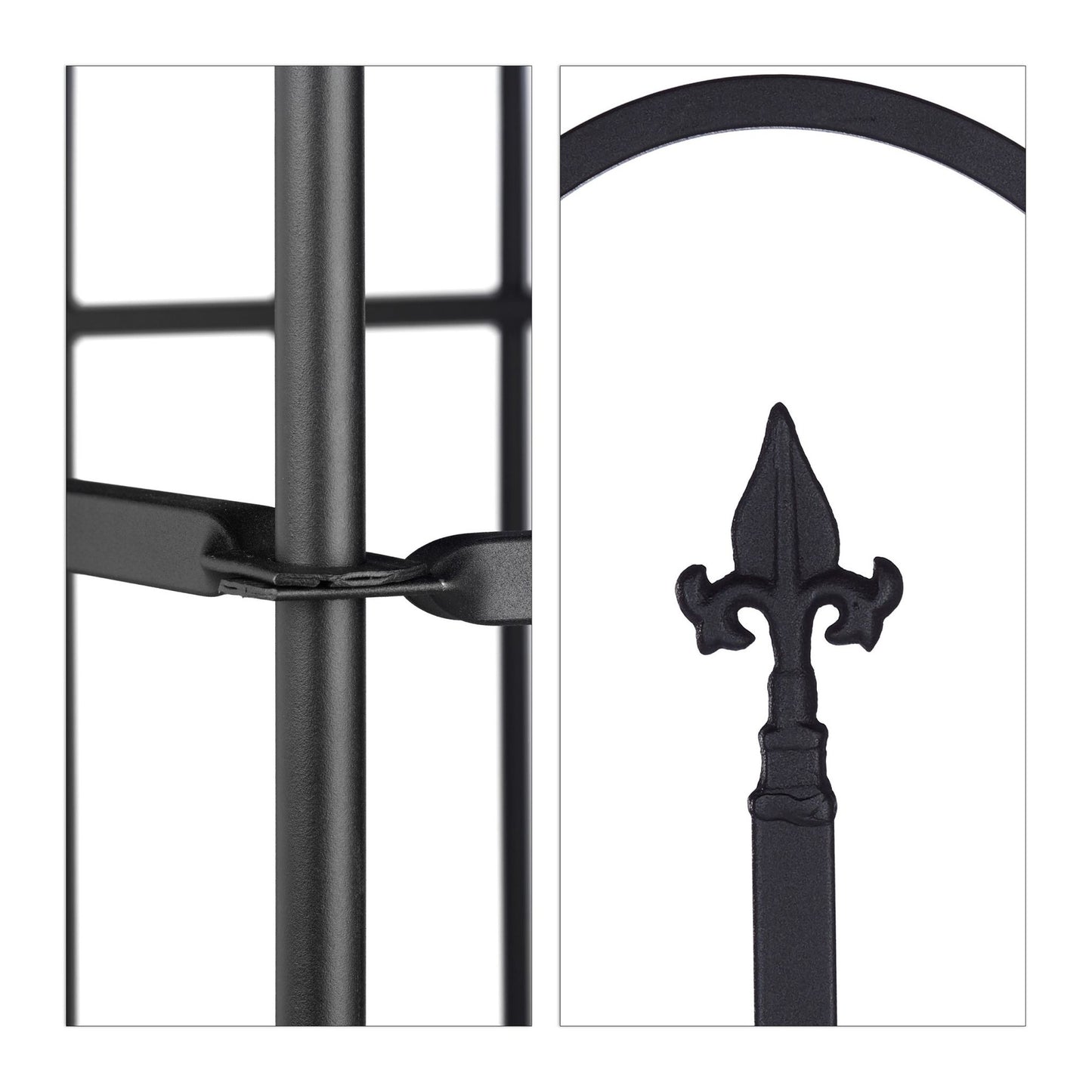 Garden fence metal set of 4