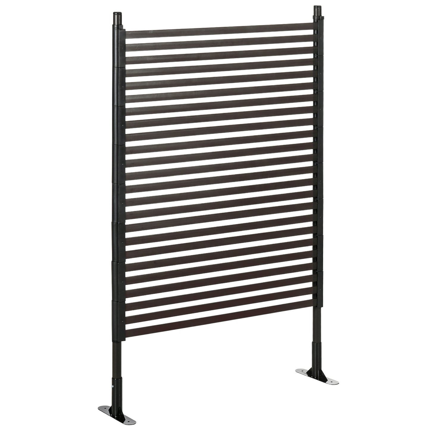 Garden fence with foot, Decorative brown 93 x 150 cm