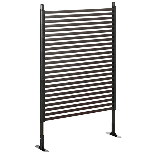 Garden fence with foot, Decorative brown 93 x 150 cm