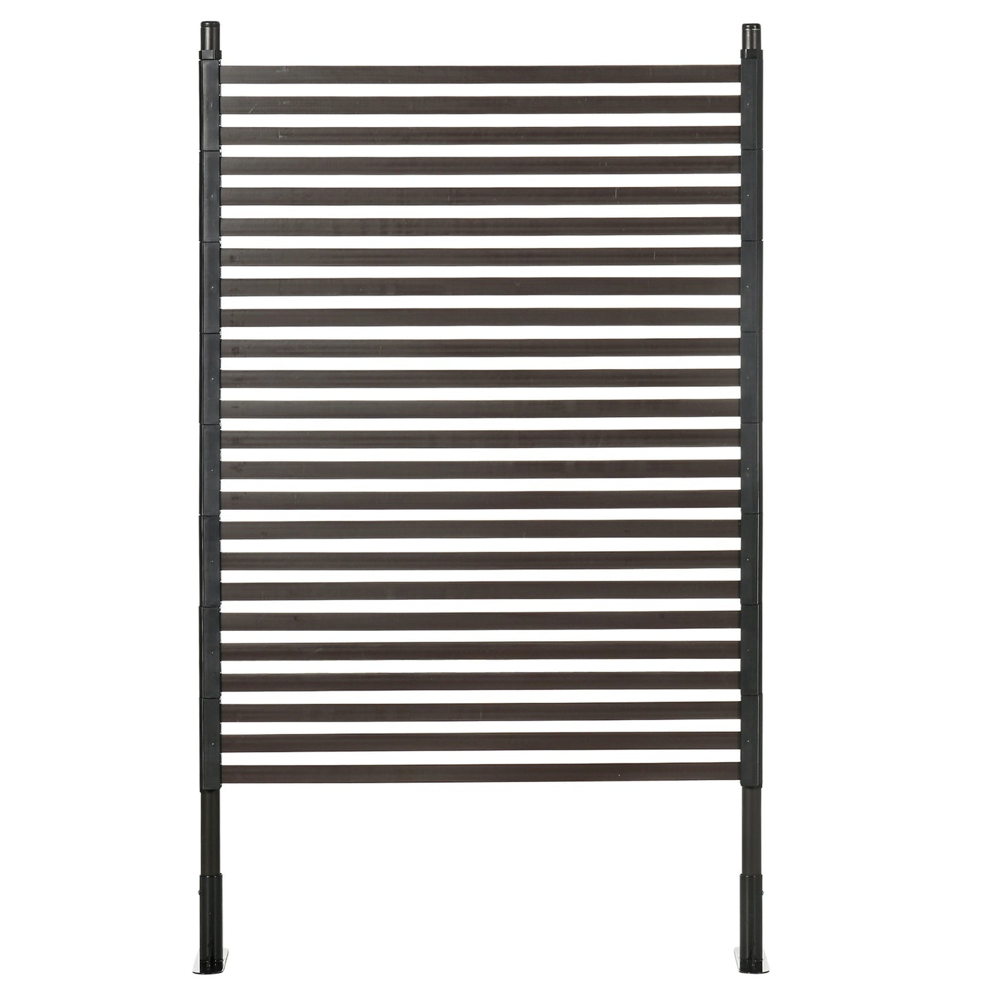 Garden fence with foot, Decorative brown 93 x 150 cm