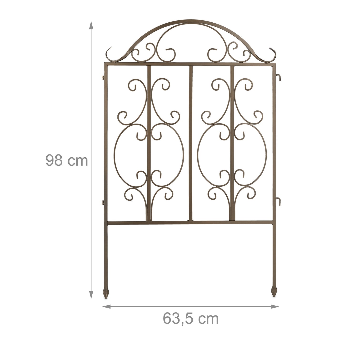 Garden fence with 3 panels