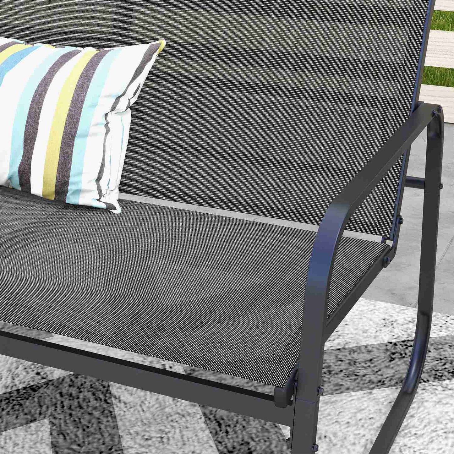 Outdoor Garden Furniture Set - 4 Piece Mesh Patio Seating