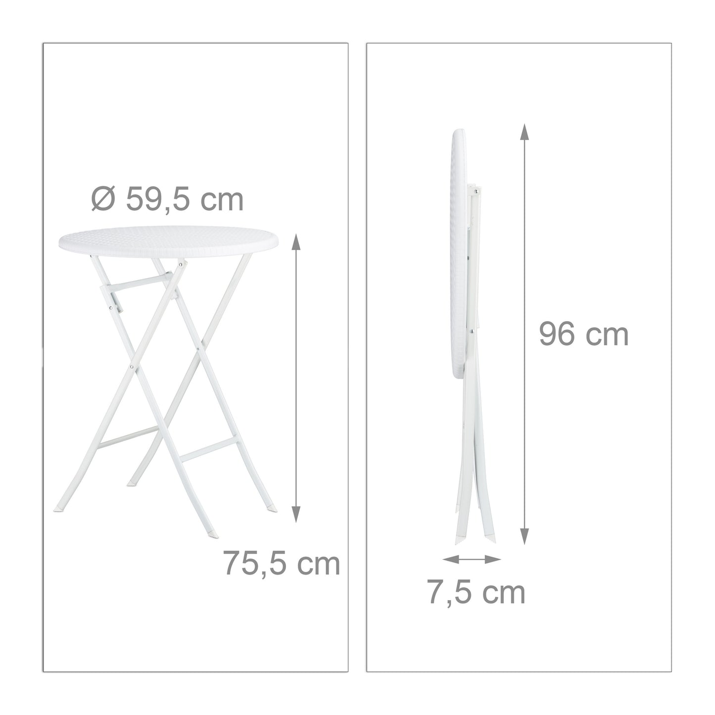 Garden furniture set BASTIAN in 3 parts