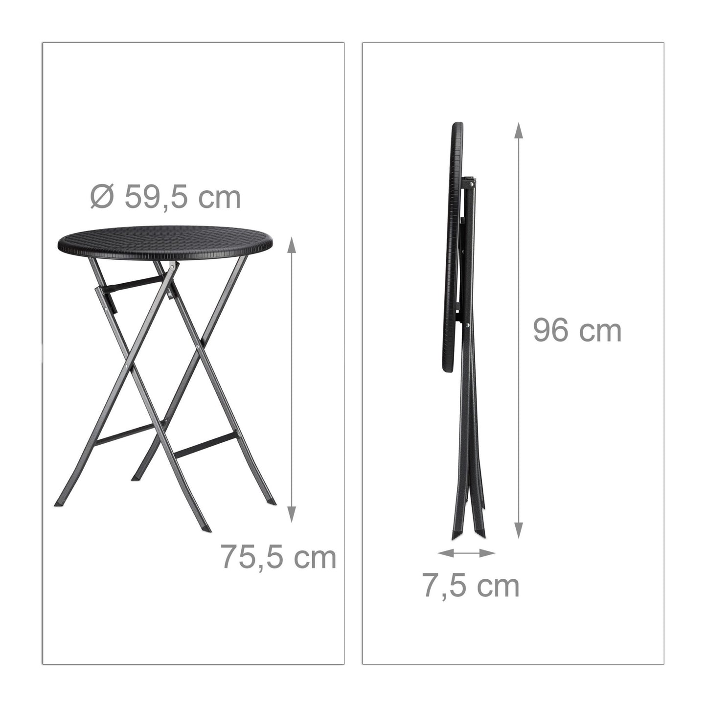Garden furniture set BASTIAN in 3 parts