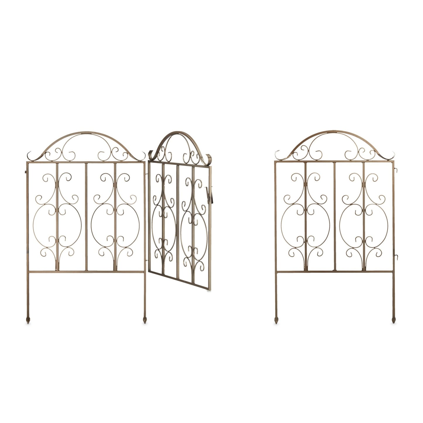 Garden gate in bronze, 3 parts