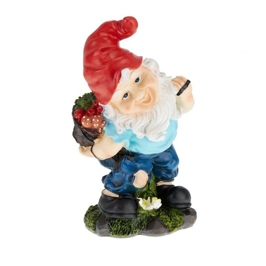 Garden gnome with harvest basket