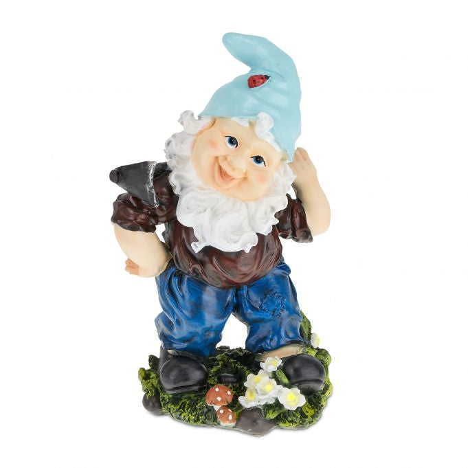 Garden gnome with pickaxe