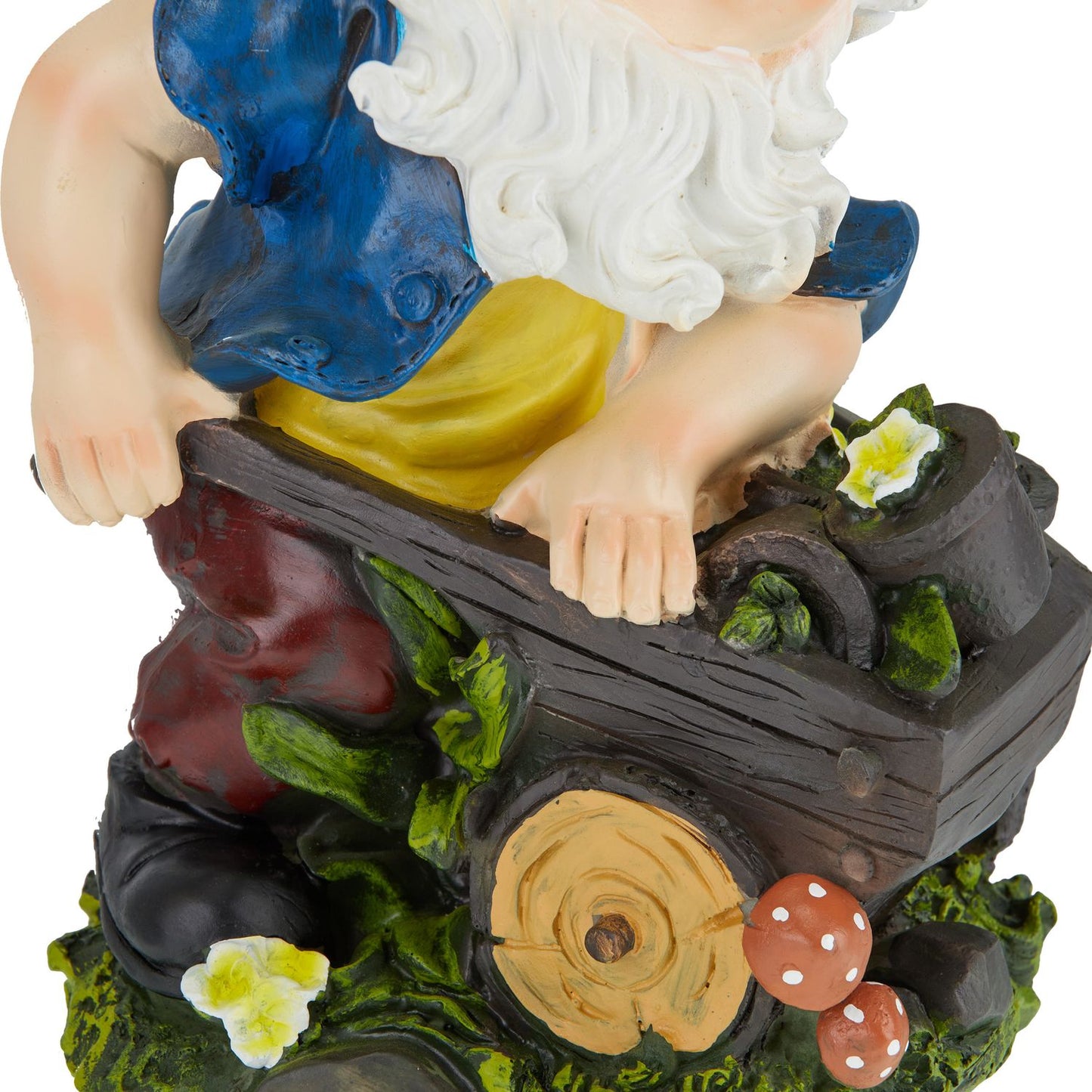 Garden gnome with wheelbarrow